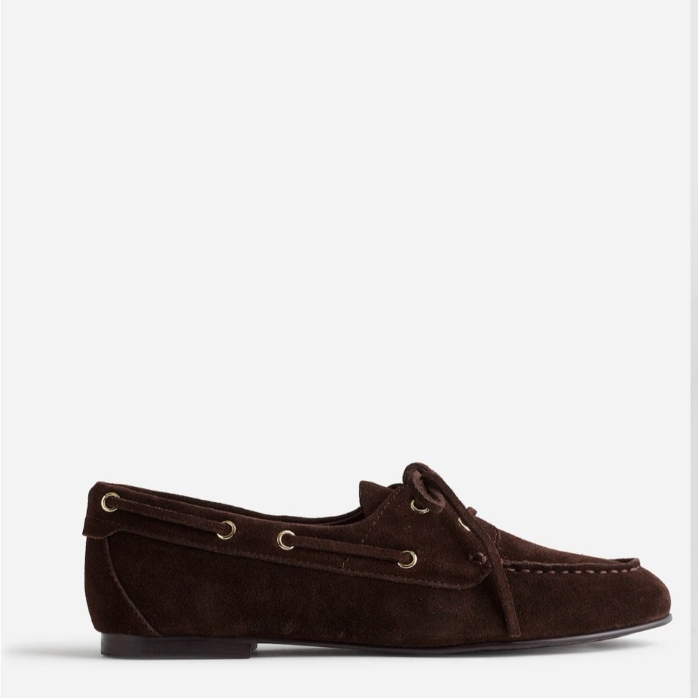 New Madewell The Jamie Boat Shoe | Size 7 | Dark Corab - Picture 2 of 10